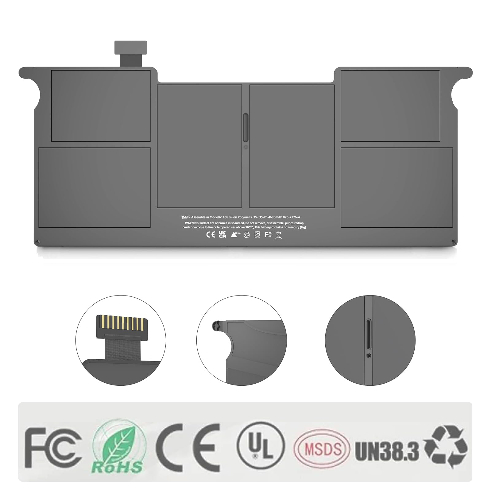 新品バッテリー　MacBook Air 11インチ　A1465 office Amazon.com: YXKC A1465 Battery Replacement for MacBook Air